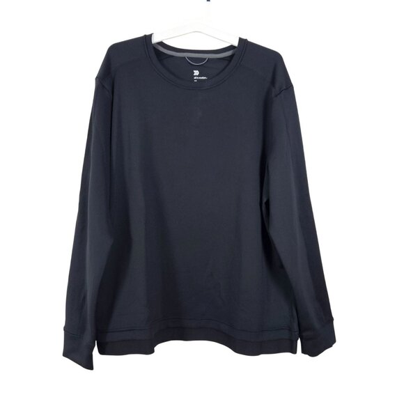 All In Motion Mens Athletic Long Sleeve Black Crewneck Pullover XXL Soft Sports - Picture 1 of 11